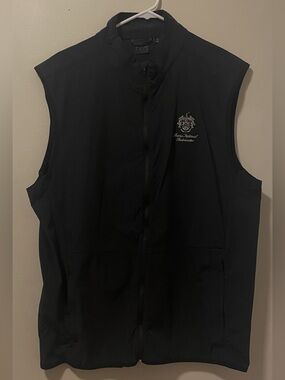 Trump National Bedminster - Dunning Golf Black Lightweight Full Zip Vest